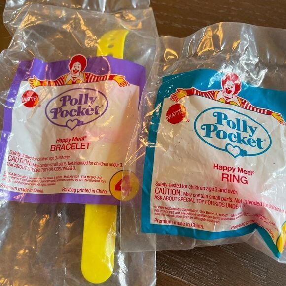 McDonald’s Polly Pocket Ring and Bracelet Sealed - Picture 9 of 9